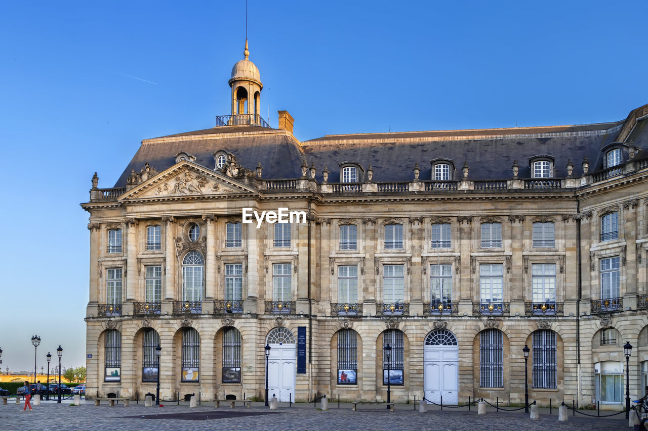Buildings on place de la bourse is one of the city's most recognisable sights, bordeaux, france