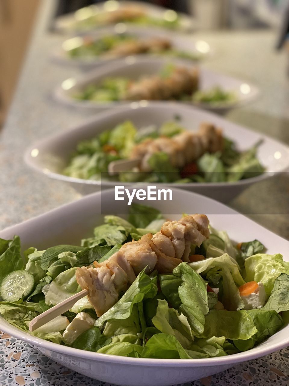 Close-up of food served in plate