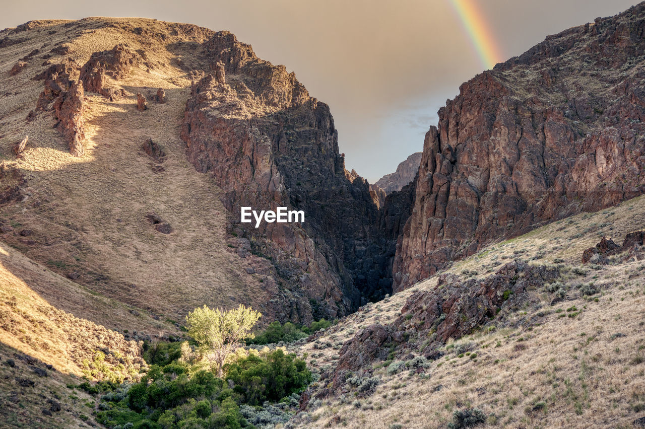 SCENIC VIEW OF ROCK FORMATION AGAINST SKY