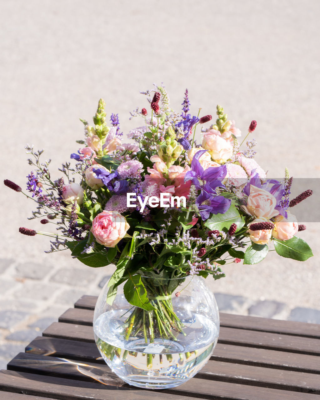 Close-up of flower pot on table