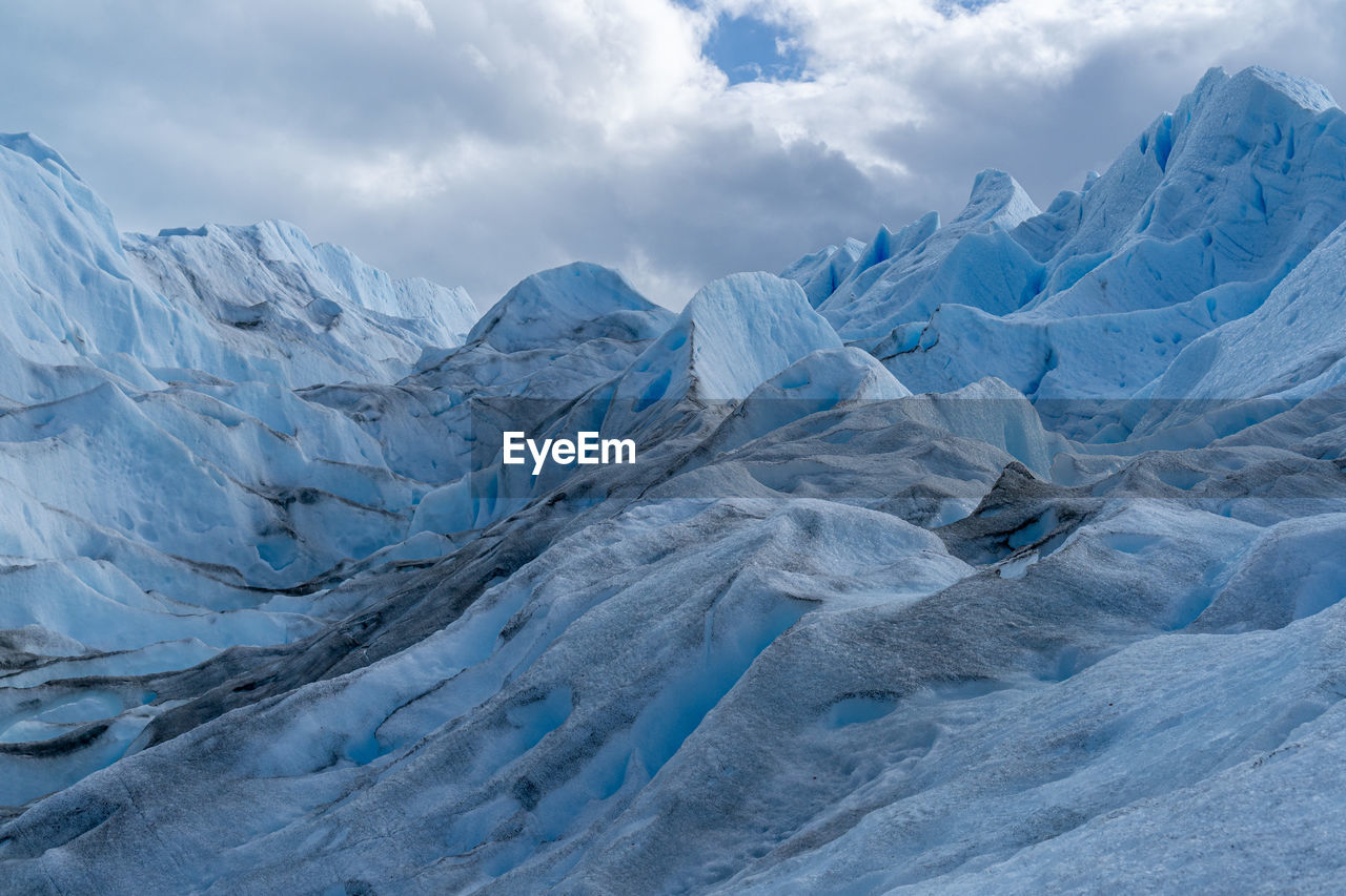 Detail view of perito moreno glacier