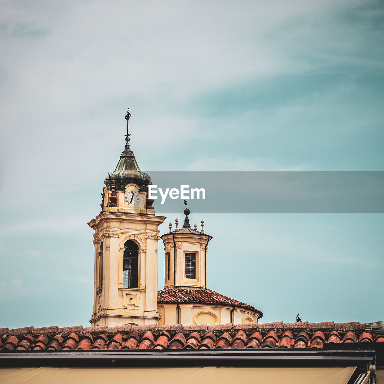 Low angle view of church against sky