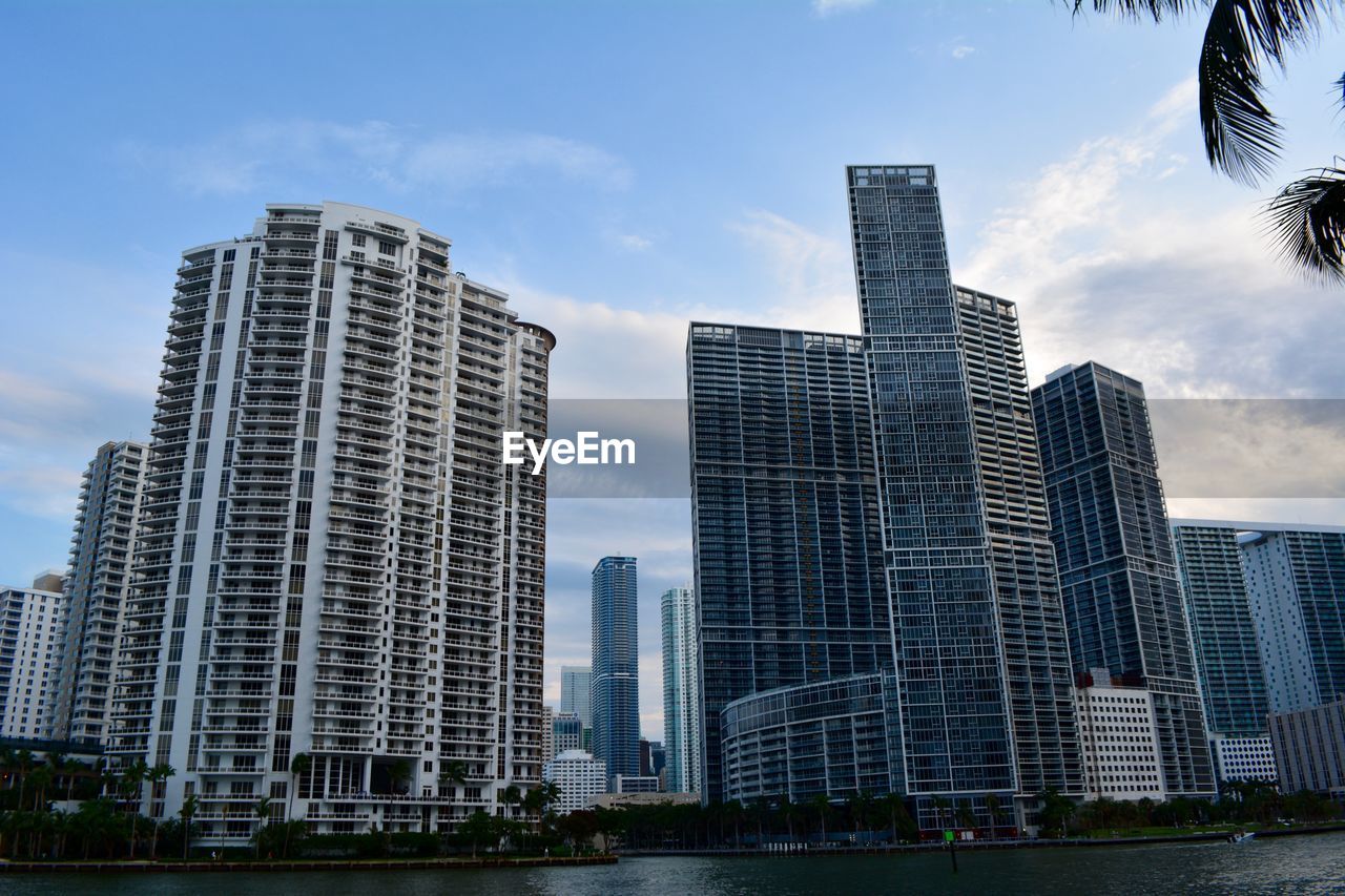 Low angle view of buildings against sky