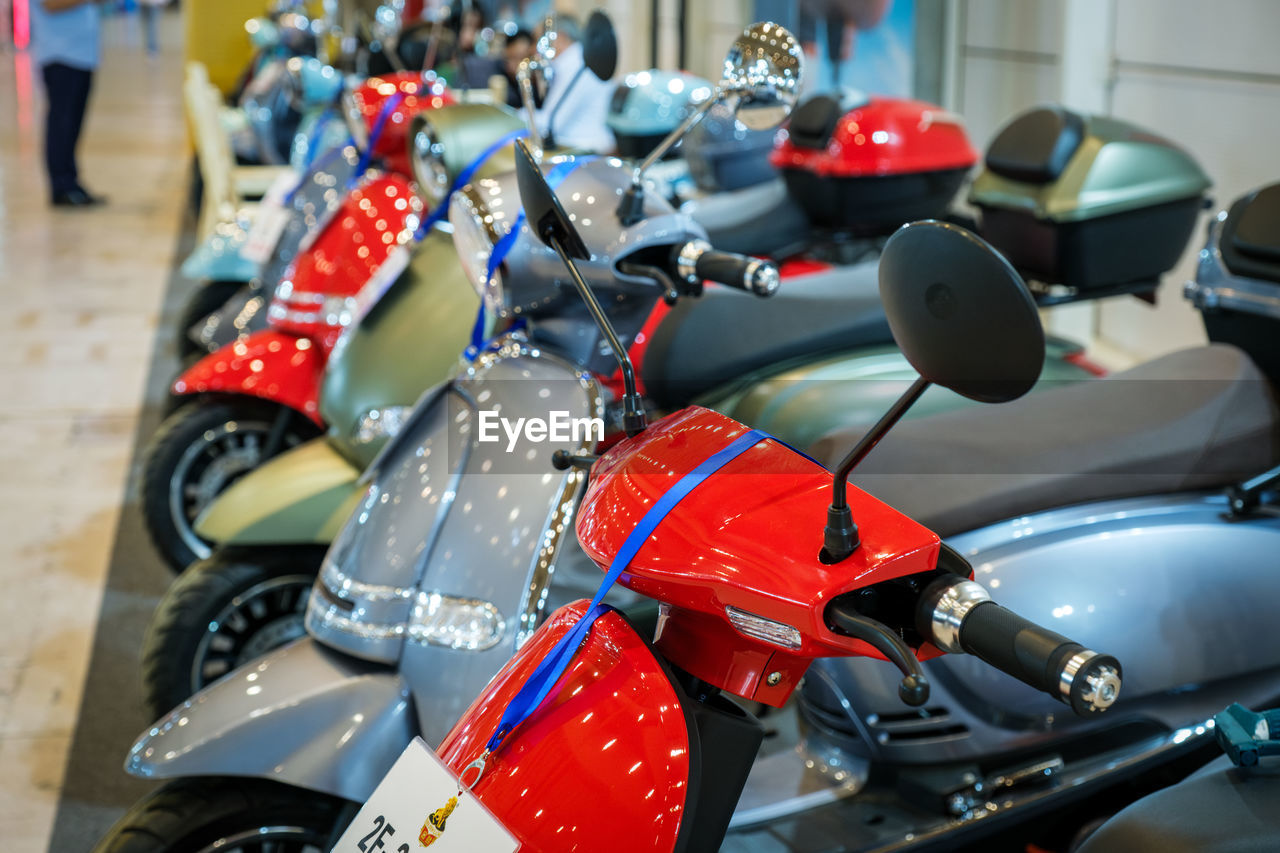 Jiangsu goldenlion electric scooters at ecar show - hybrid and electric motor show
