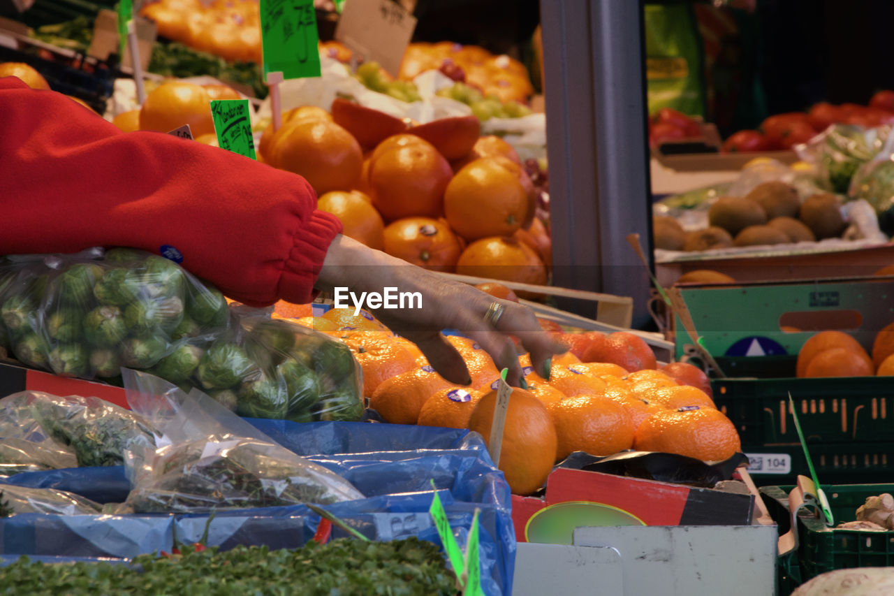 VEGETABLES IN MARKET STALL