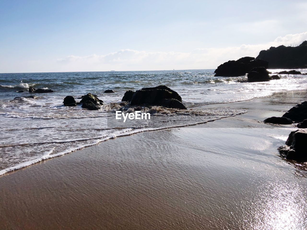 Scenic view of sea against sky