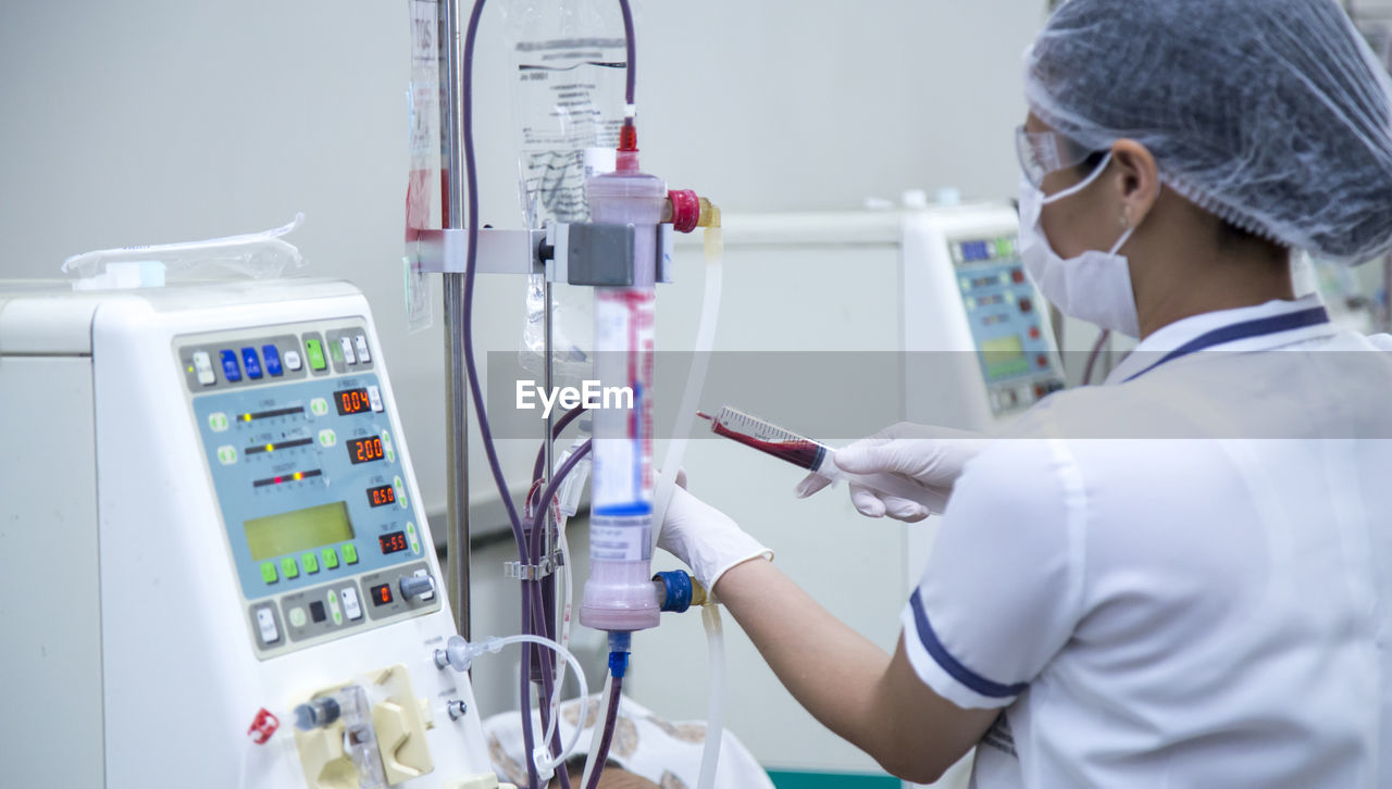 Doctor working in hospital