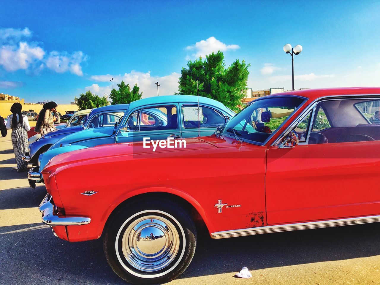 PARKING LOT AGAINST SKY