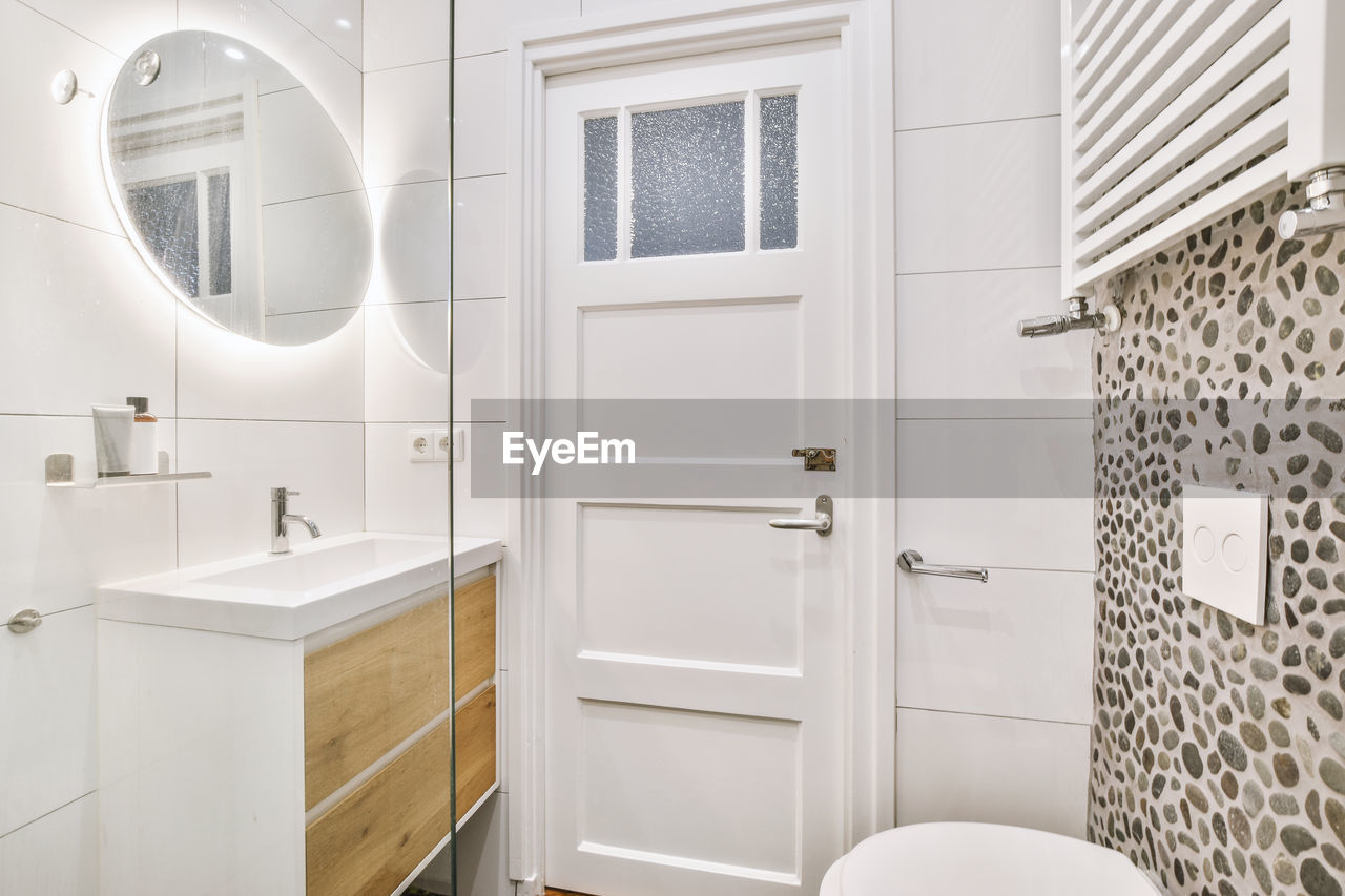 interior of bathroom at home