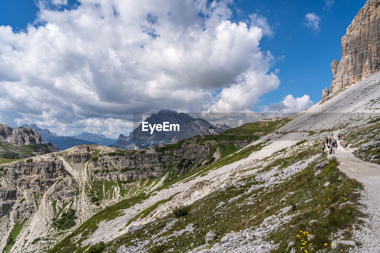 PANORAMIC VIEW OF SNOWCAPPED MOUNTAINS AGAINST SKY