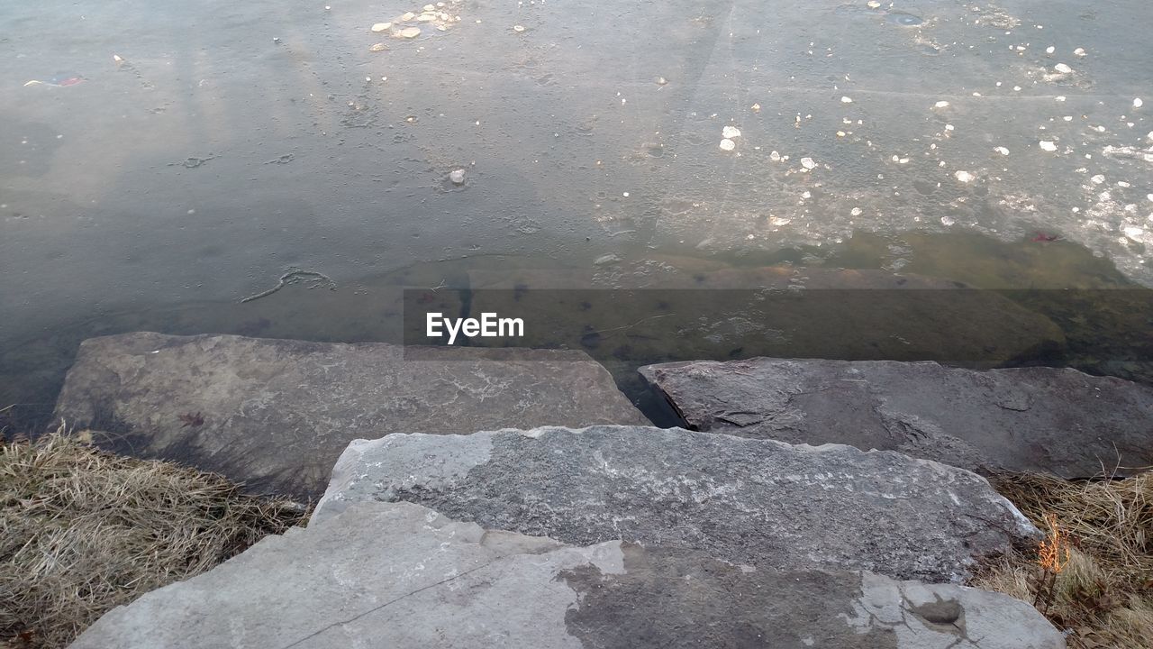 SCENIC VIEW OF WATER IN SUNLIGHT