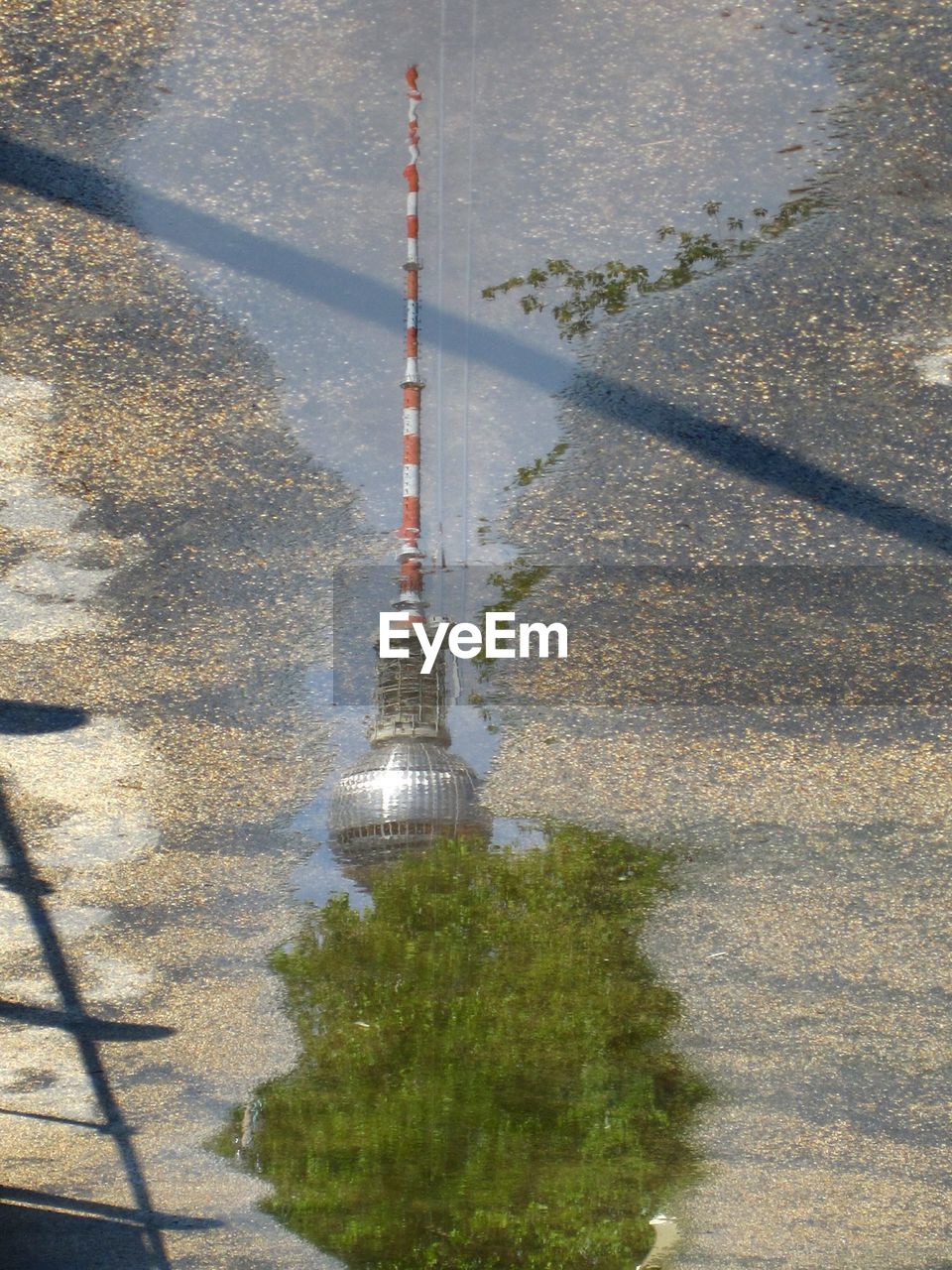 HIGH ANGLE VIEW OF COMMUNICATIONS TOWER