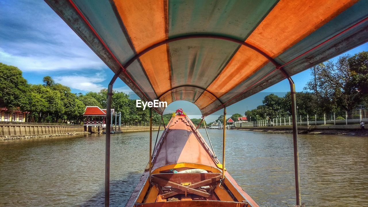 River against sky - boat tour