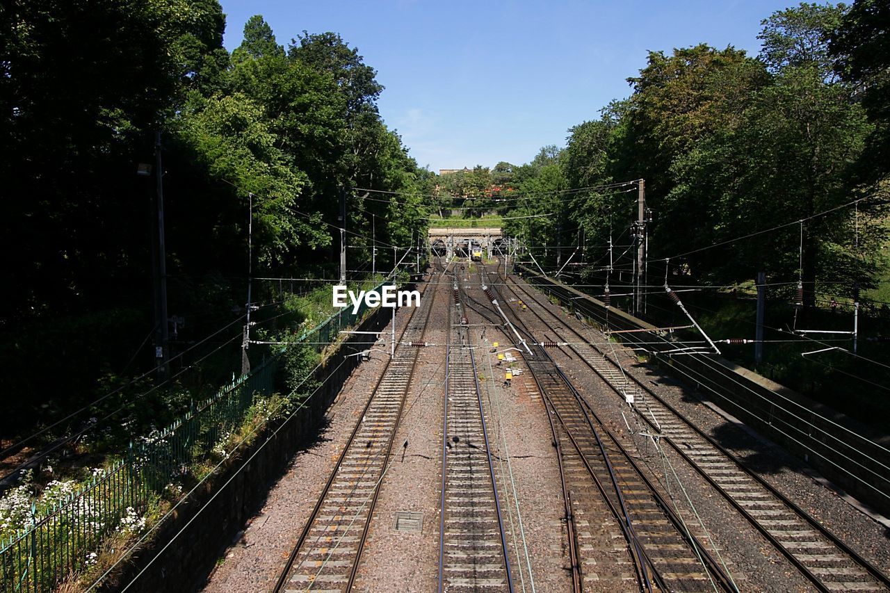 VIEW OF RAILROAD TRACKS ALONG PLANTS