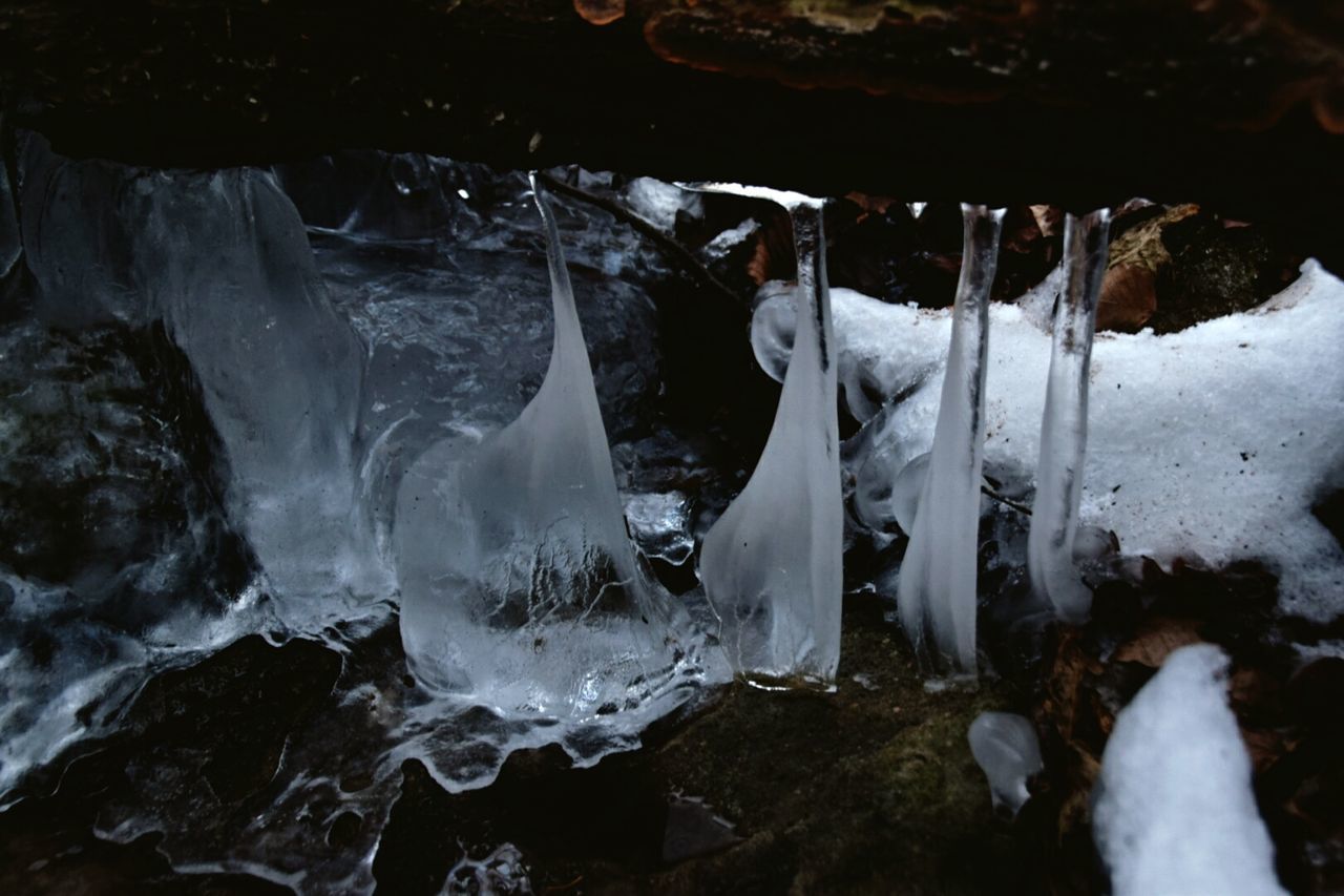 CLOSE-UP OF ICE