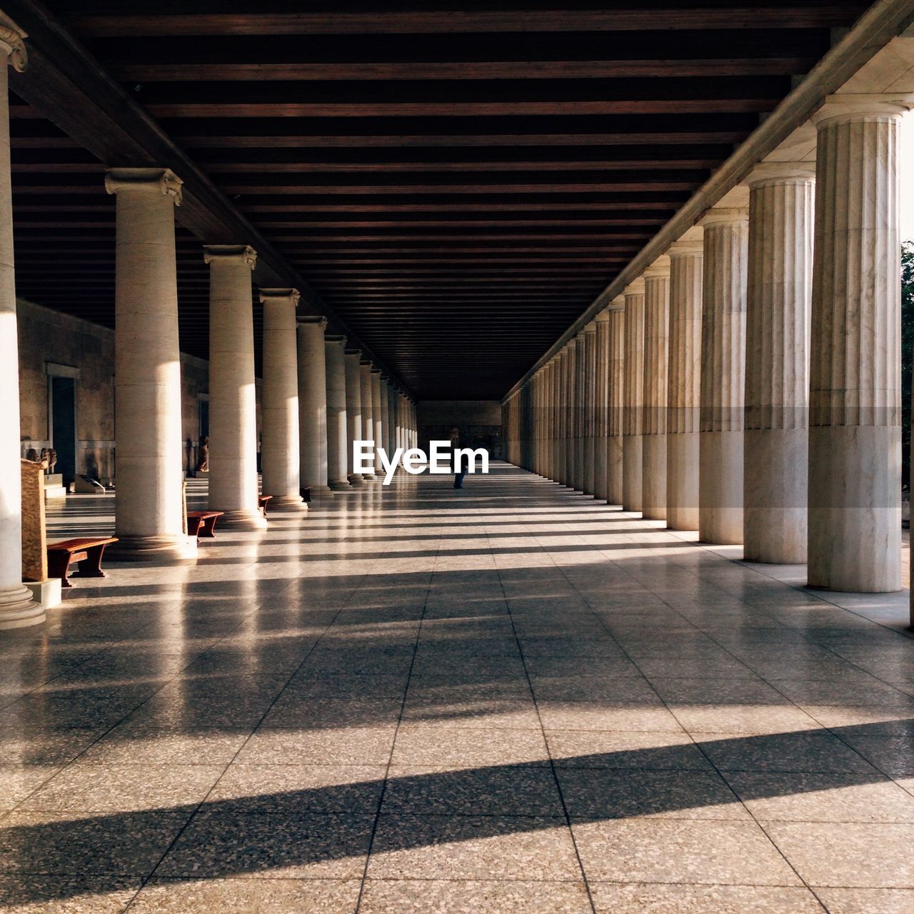 EMPTY CORRIDOR OF BUILDING