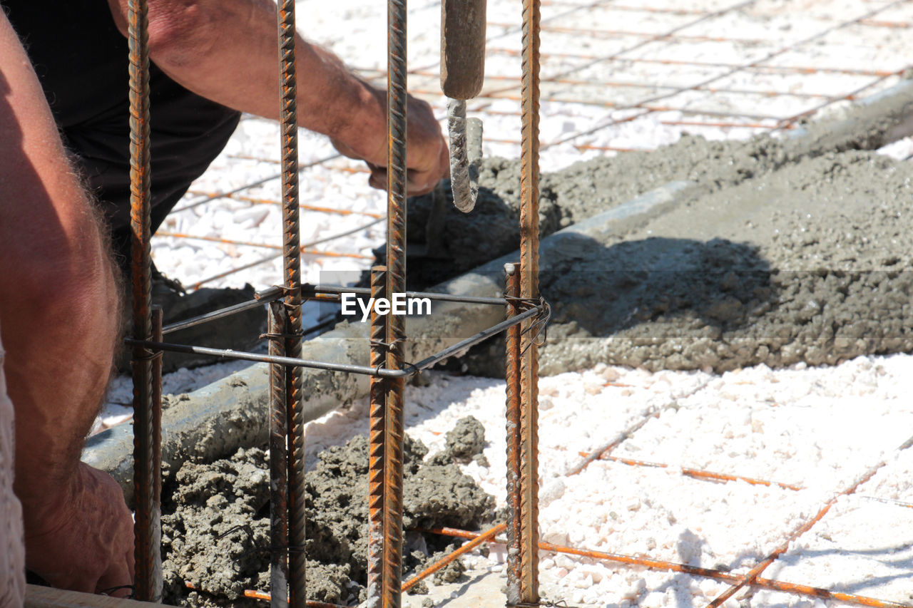 Man working at construction site