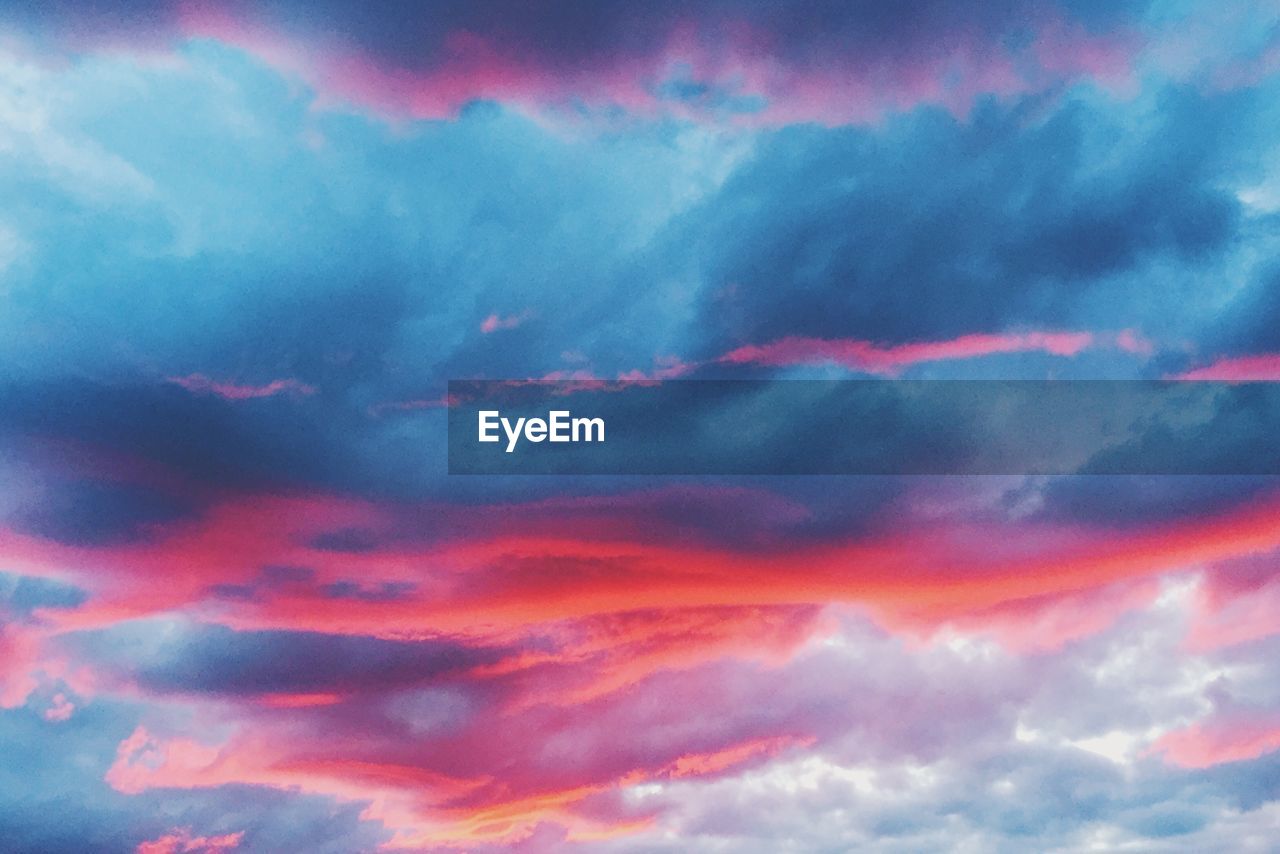 FULL FRAME SHOT OF COLORFUL SKY