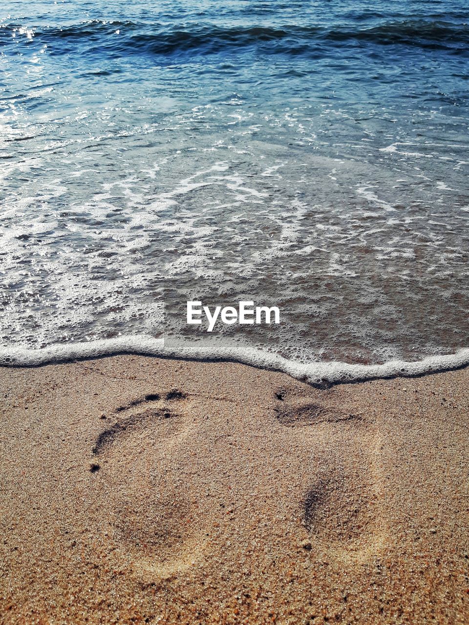 High angle view of beach