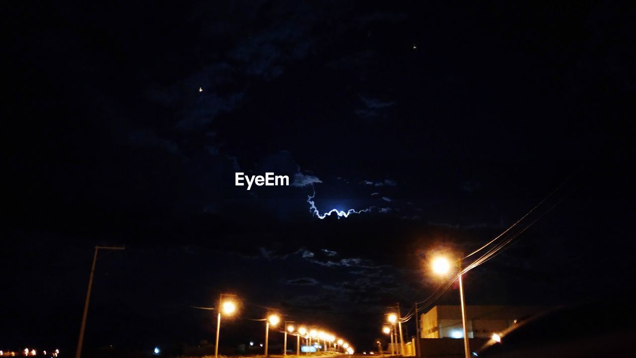 LOW ANGLE VIEW OF LIGHTNING IN SKY