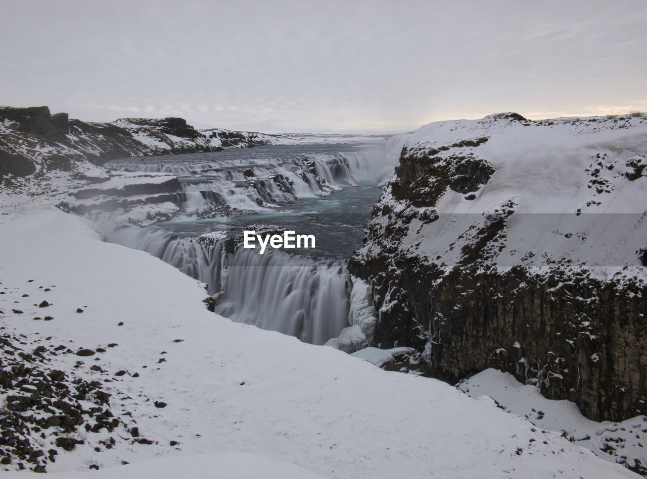 SCENIC VIEW OF SNOWCAPPED MOUNTAIN AGAINST SKY