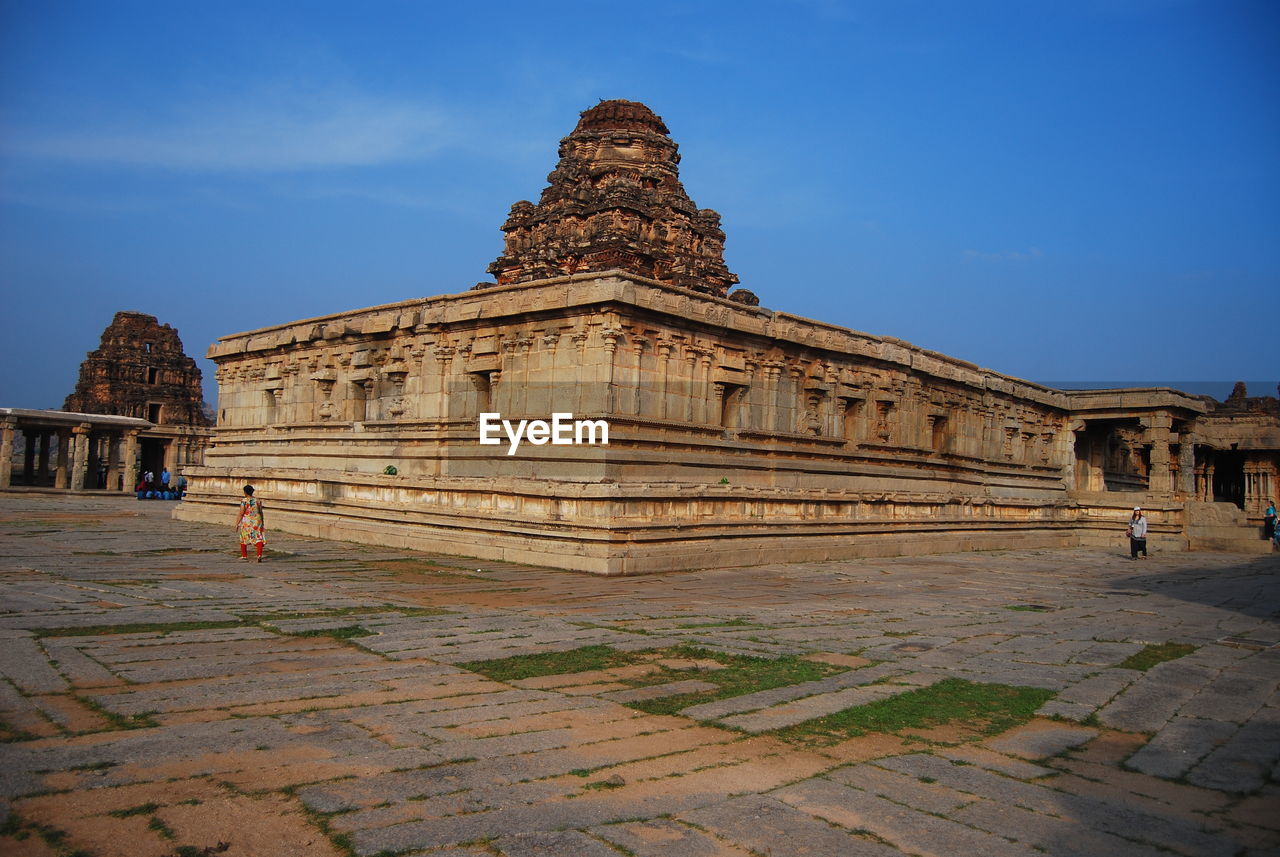 Vittala temple against sky in hampi