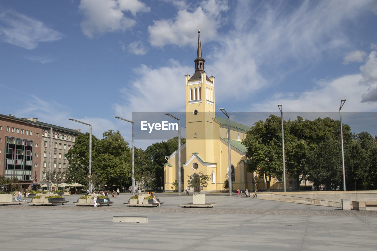 The freedom square in tallinn, estonia