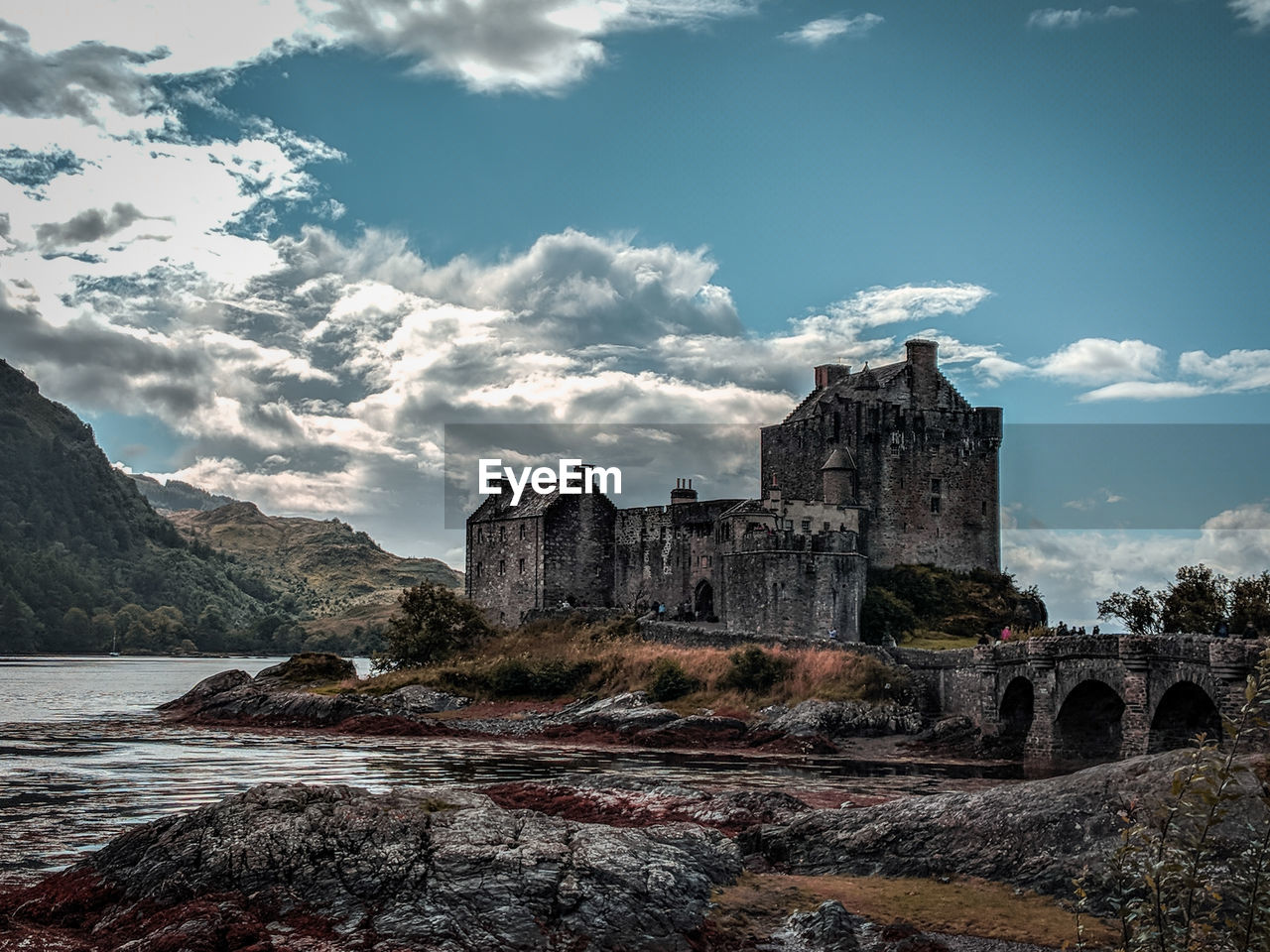 Eilean donan castle by river