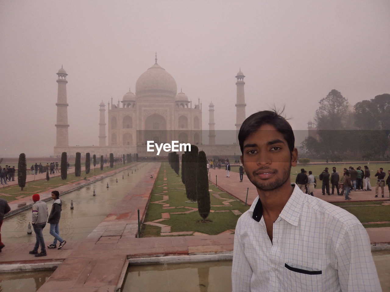 PORTRAIT OF FRIENDS IN TEMPLE