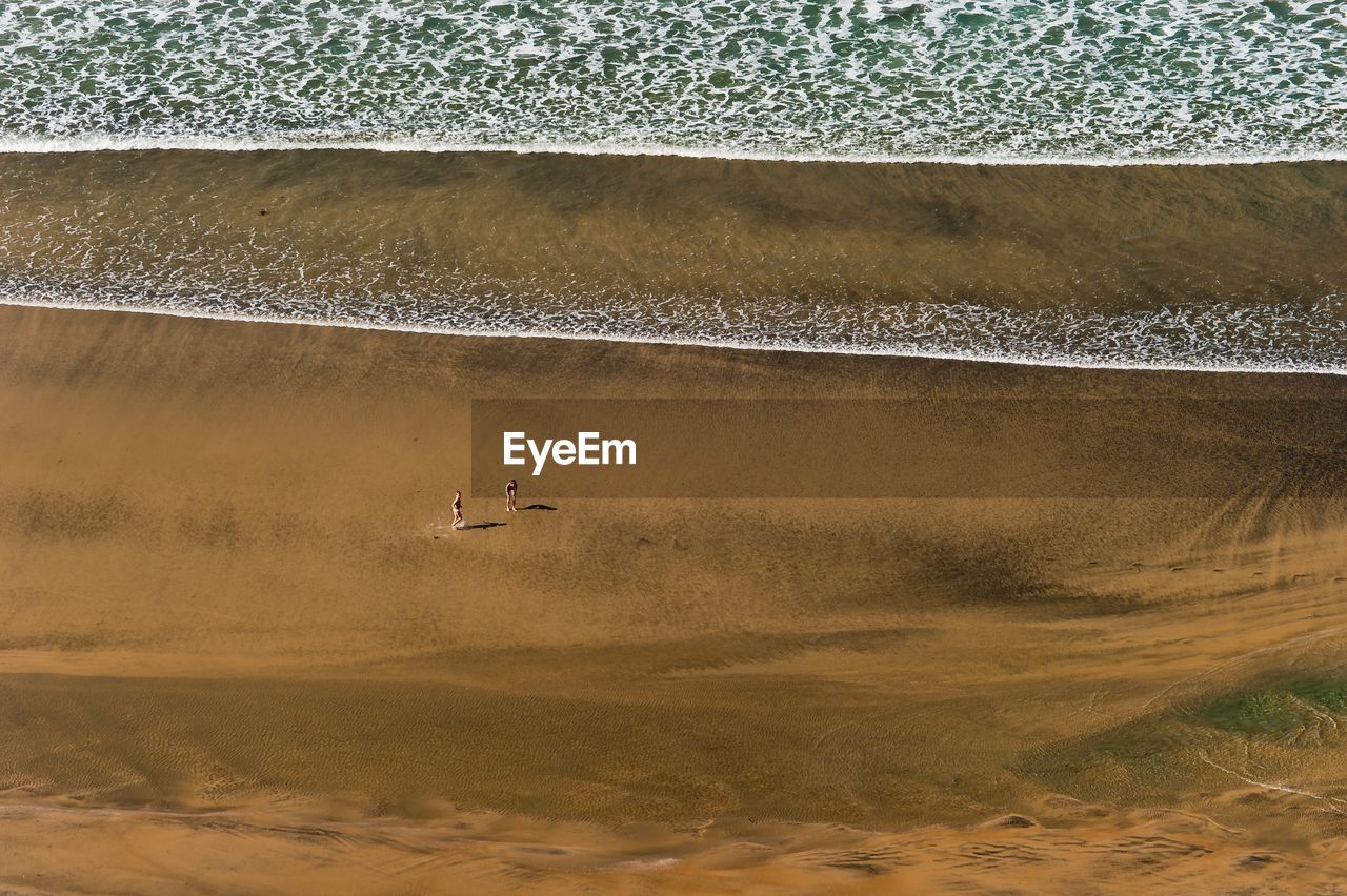 HIGH ANGLE VIEW OF SAND ON FIELD