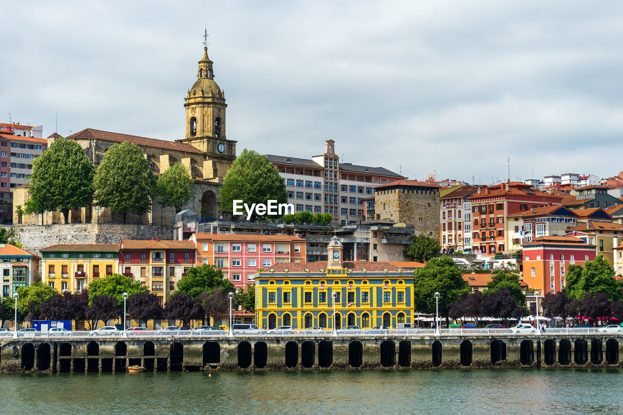 buildings in river