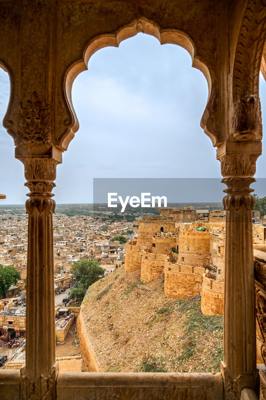 Jaisalmer fort and city view, rajasthan, india