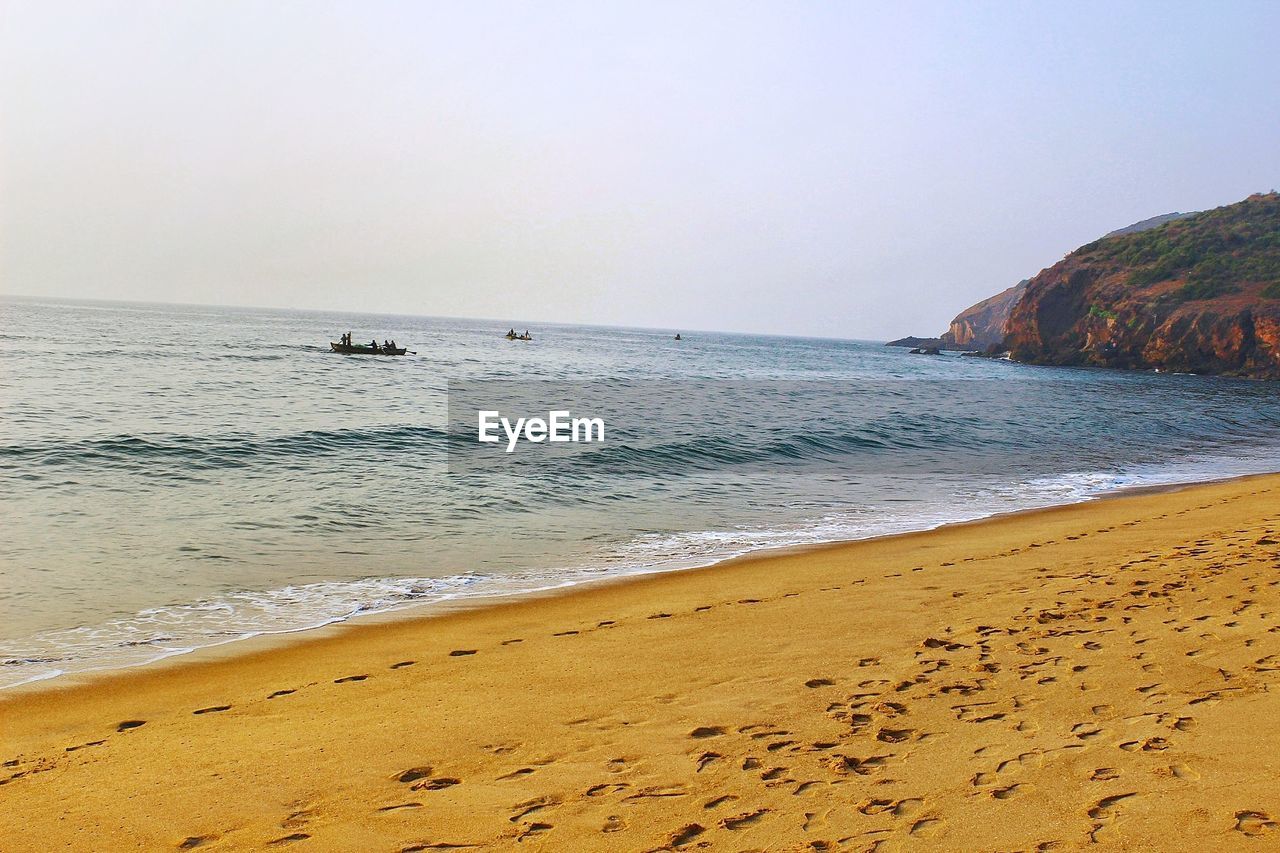 VIEW OF SEA AGAINST CLEAR SKY