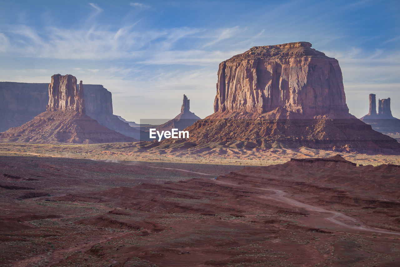 PANORAMIC VIEW OF ROCK FORMATIONS