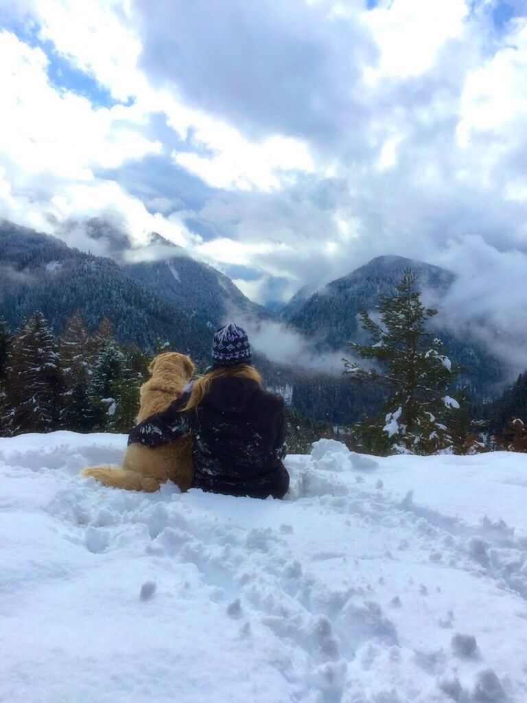 SCENIC VIEW OF SNOW COVERED MOUNTAINS