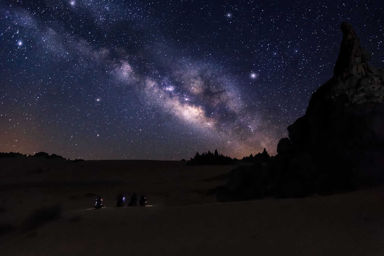 SCENIC VIEW OF STAR FIELD AGAINST SKY