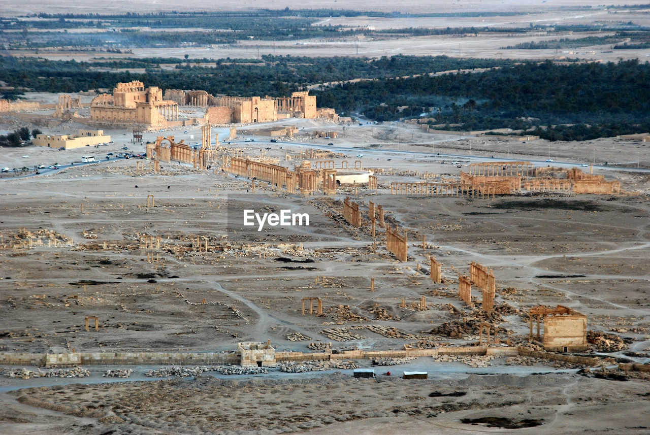 Palmyra, syria. high angle view .