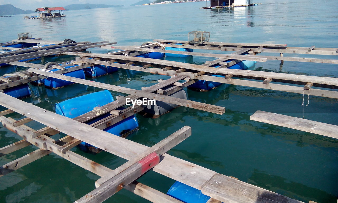 High angle view of swimming pool