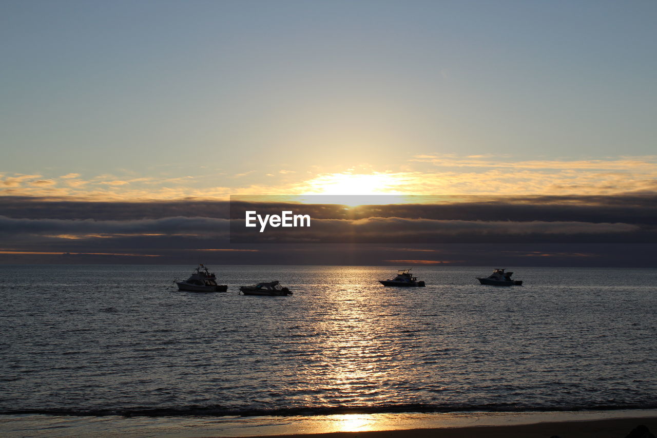 SCENIC VIEW OF SEA DURING SUNSET