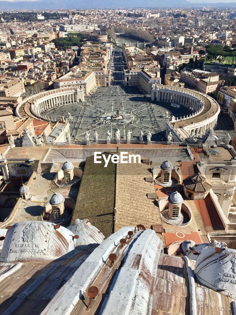 Aerial view of st peter square