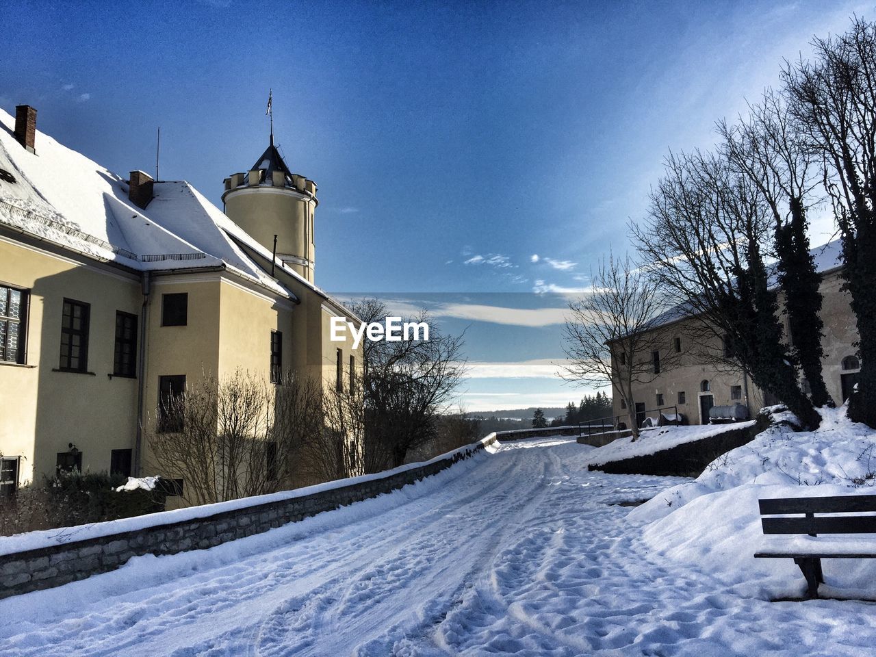 Building in winter