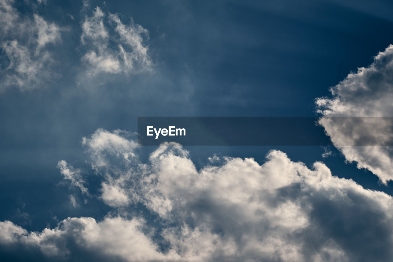 Low angle view of clouds in sky