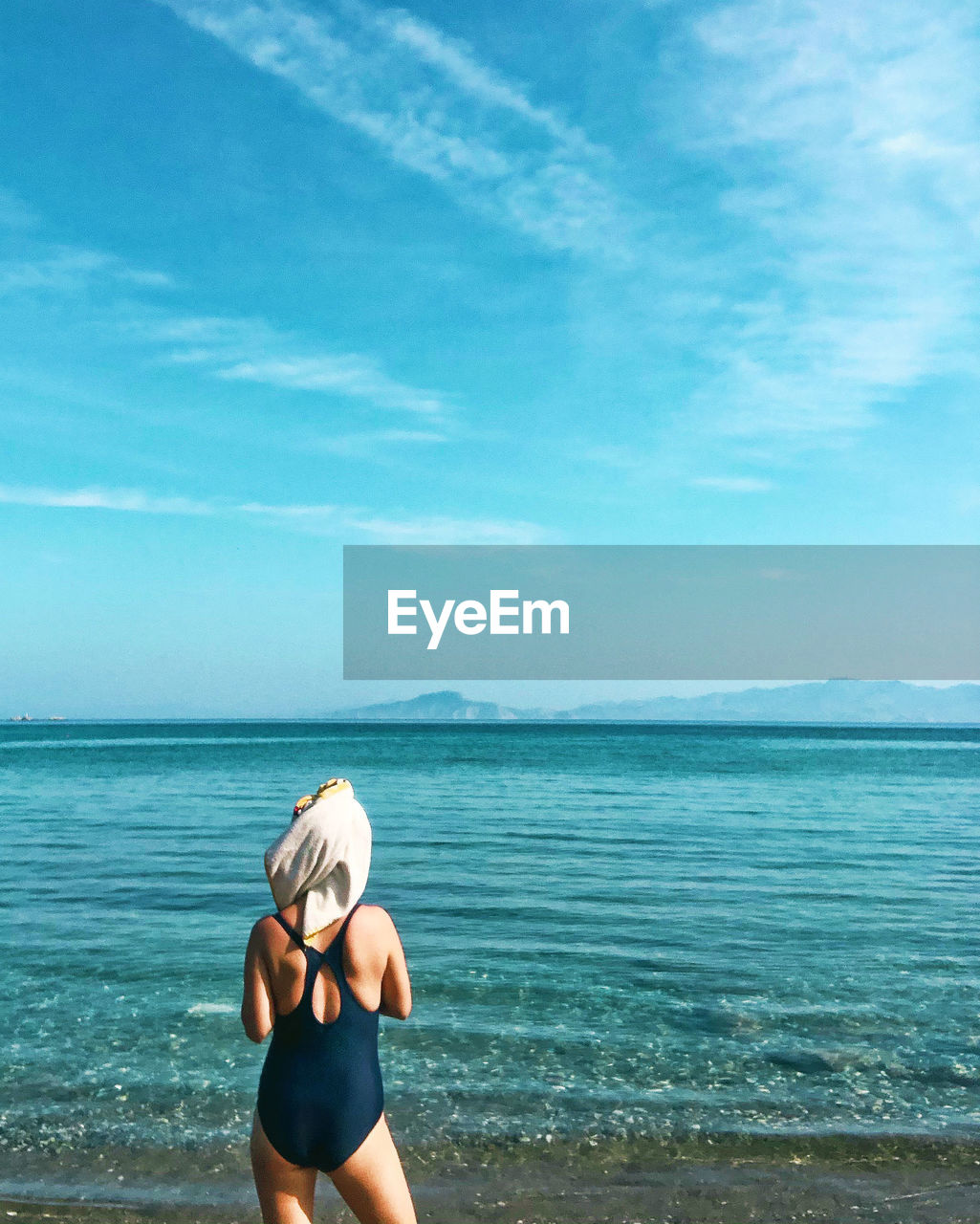 A woman on the beach 