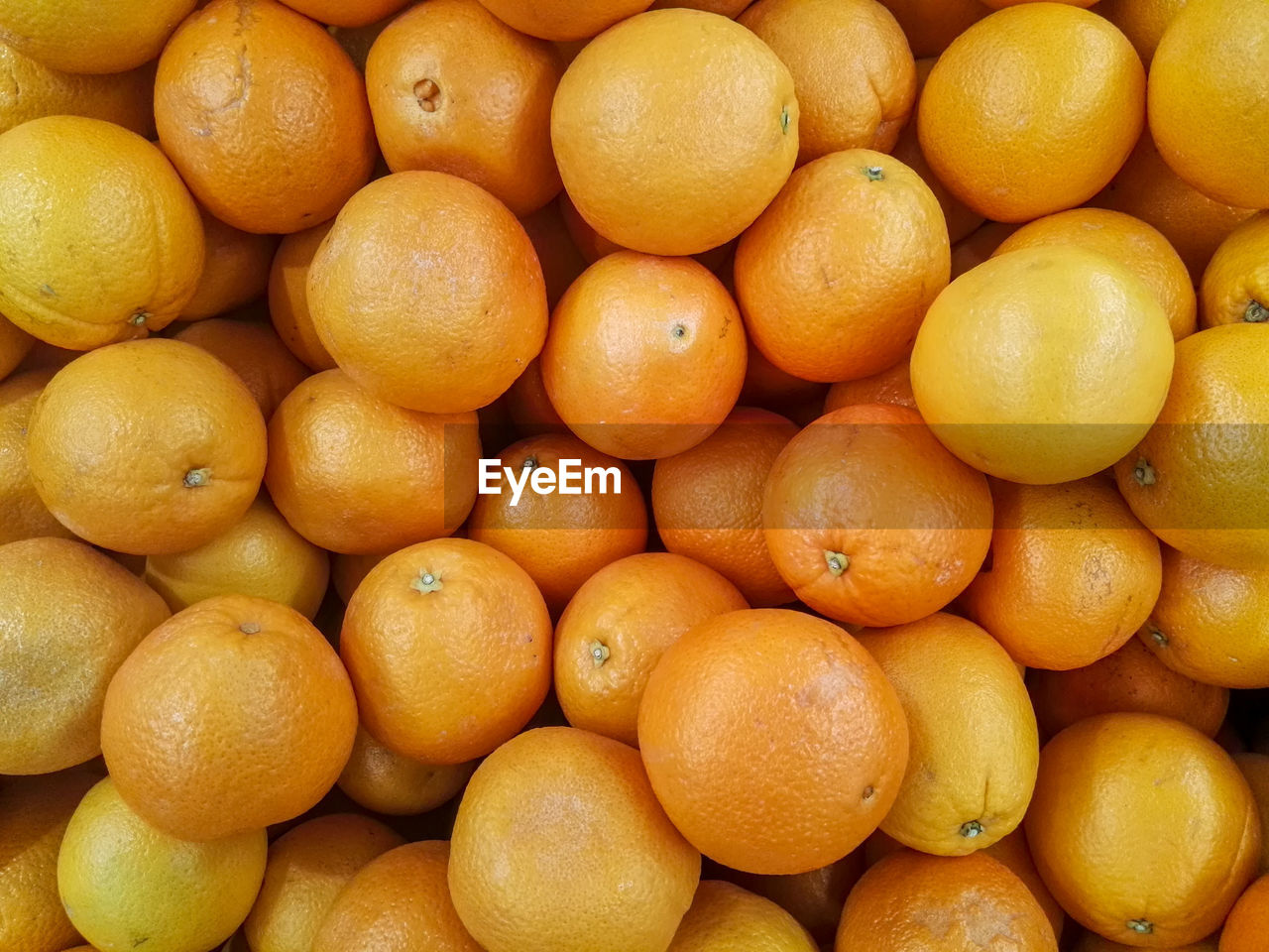 Group of tangerine in the supermarket.