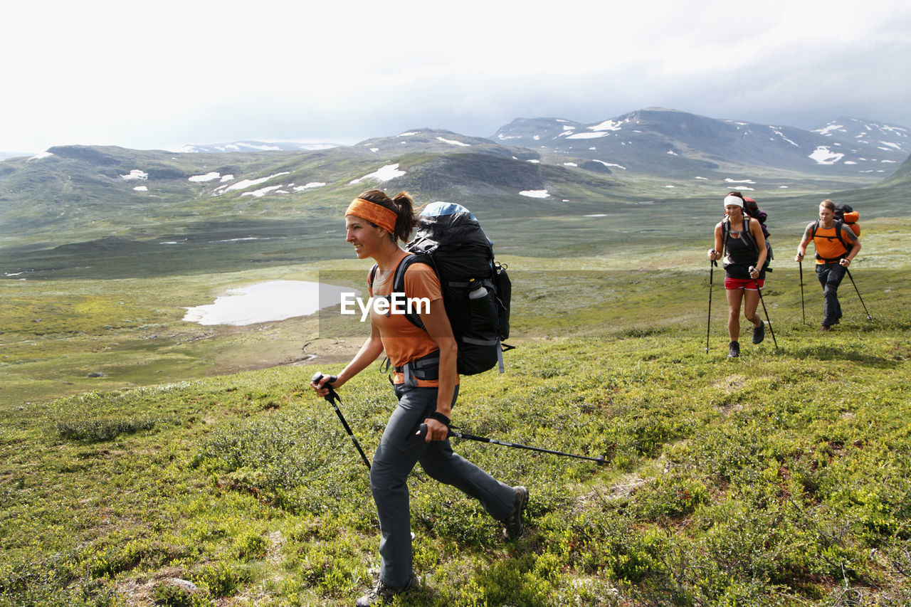 Hikers at mountain tour