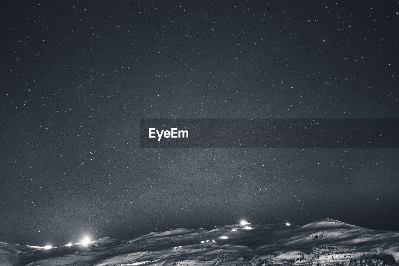 Scenic view of star field at night