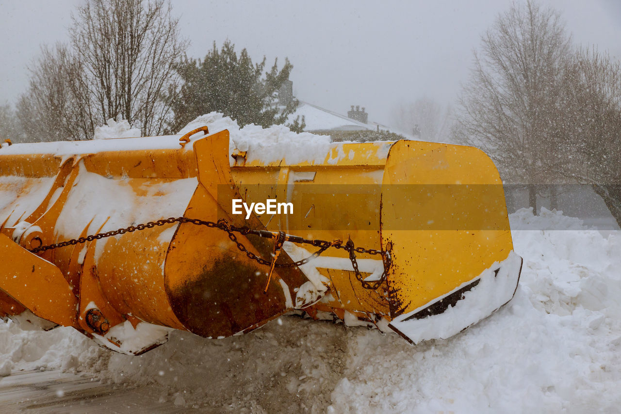 VIEW OF SNOW COVERED FIELD