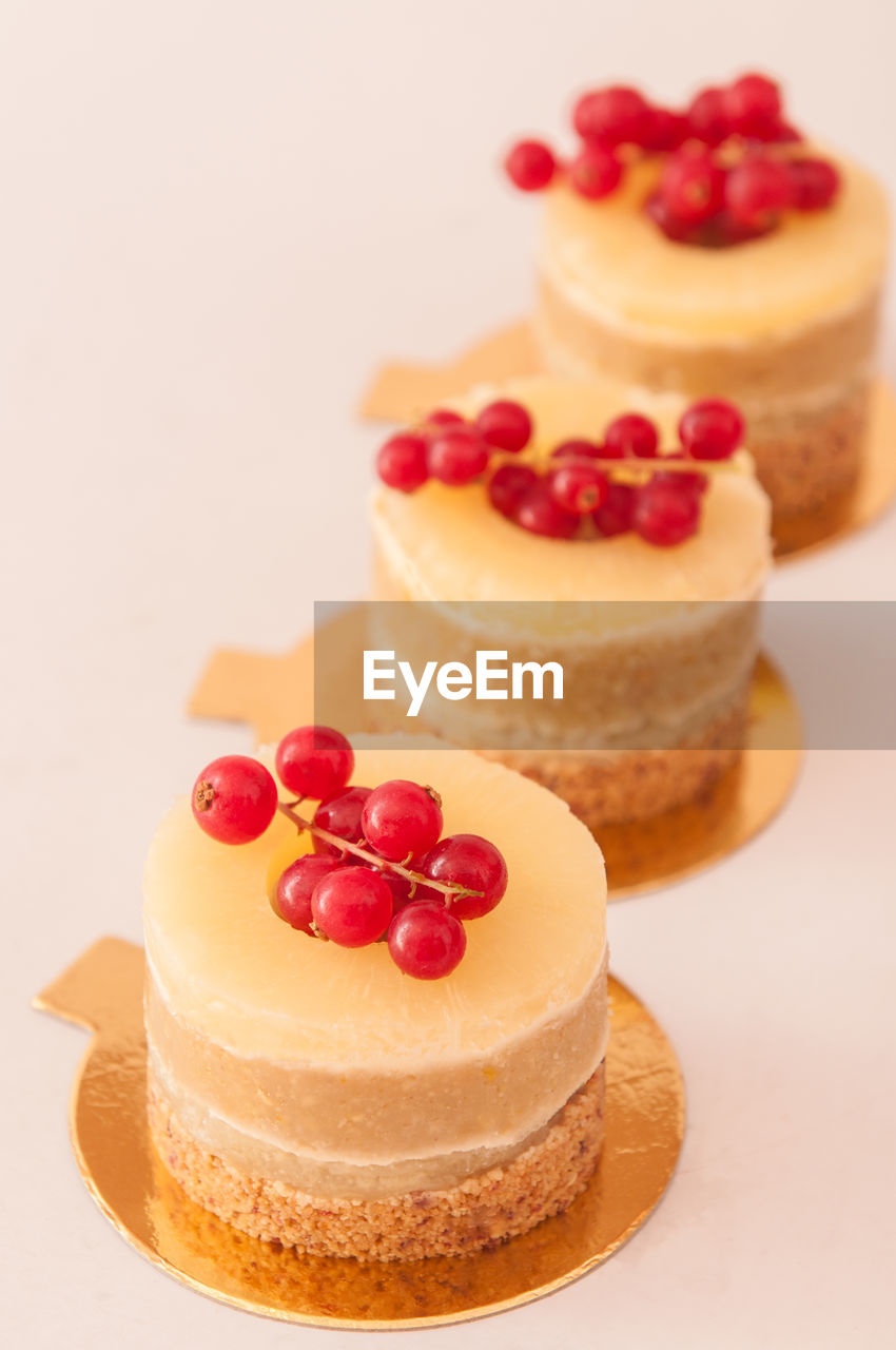 CLOSE-UP OF CAKE WITH ICE CREAM