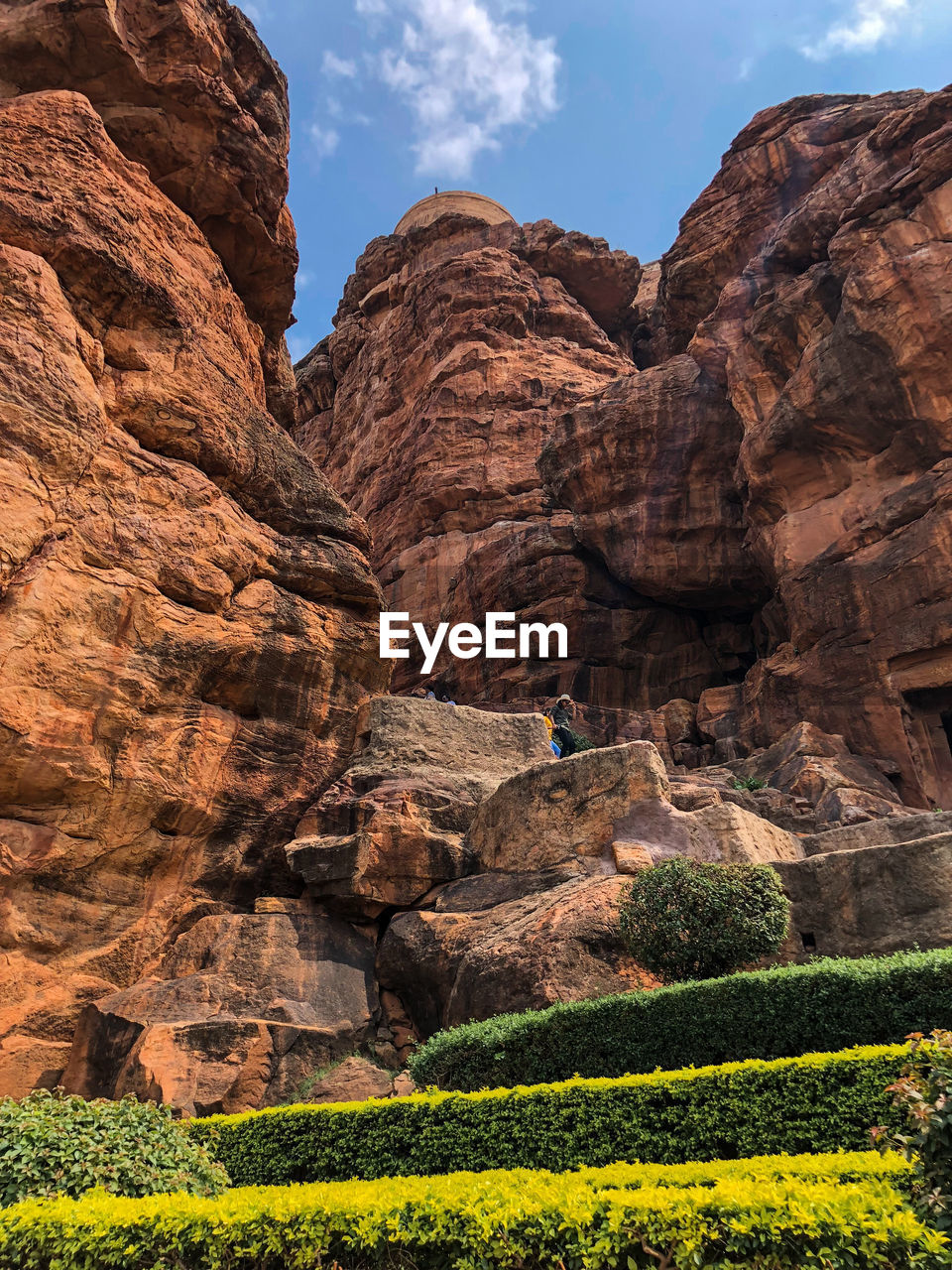 View of rock formations