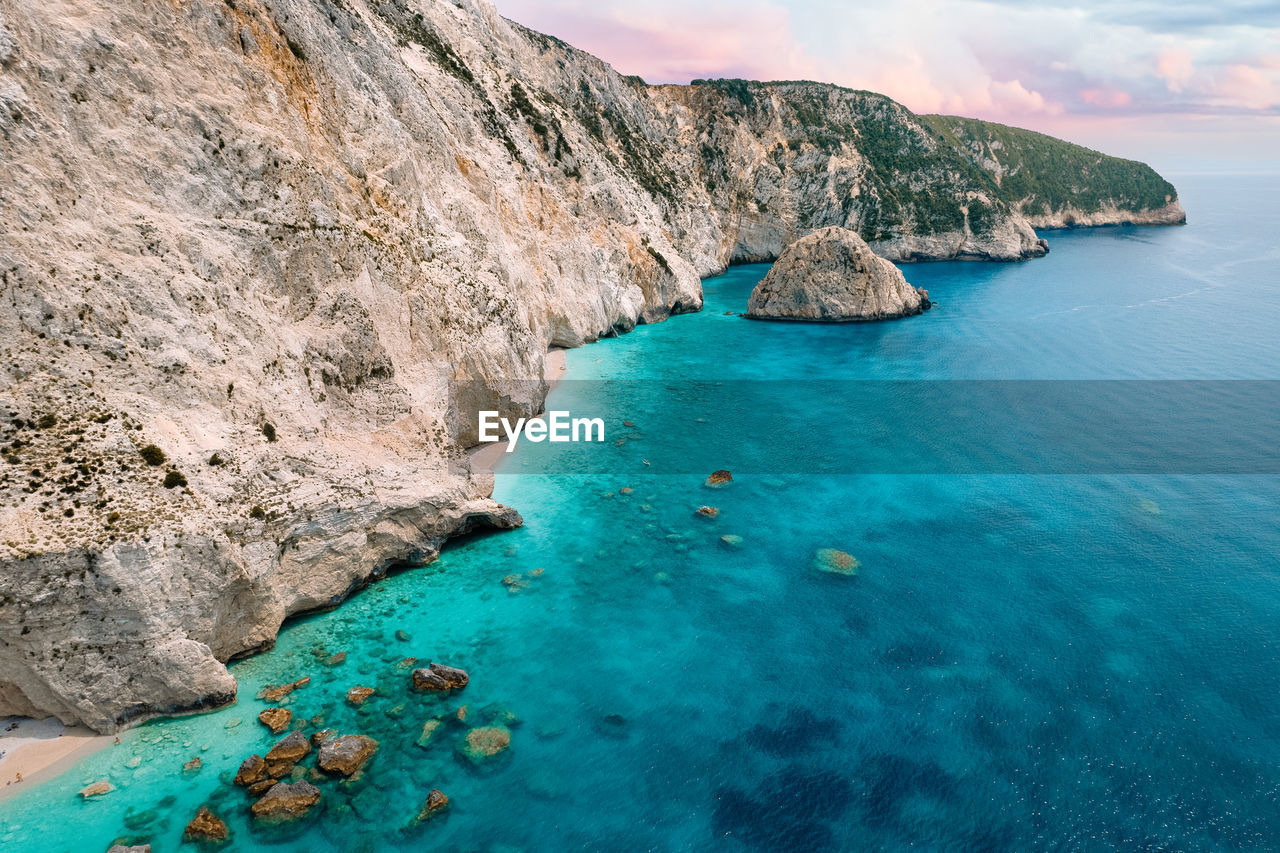 Aerial view of lefkada island